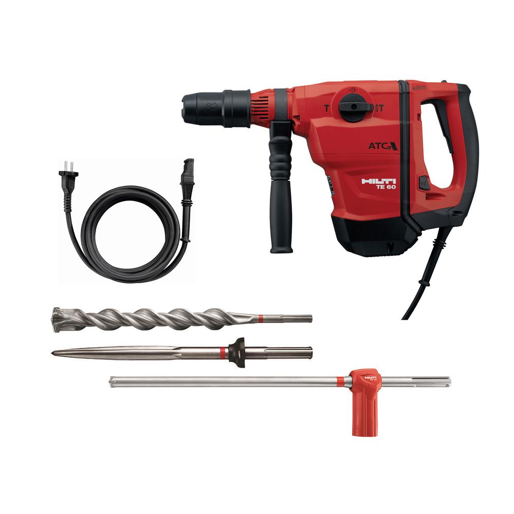 Hilti 120-Volt SDS-MAX TE 70-ATC-AVR Corded Rotary Hammer Drill Kit with  Pointed Chisel and TE-YX SDS-MAX Style Drill Bit-3514171 - The Home Depot