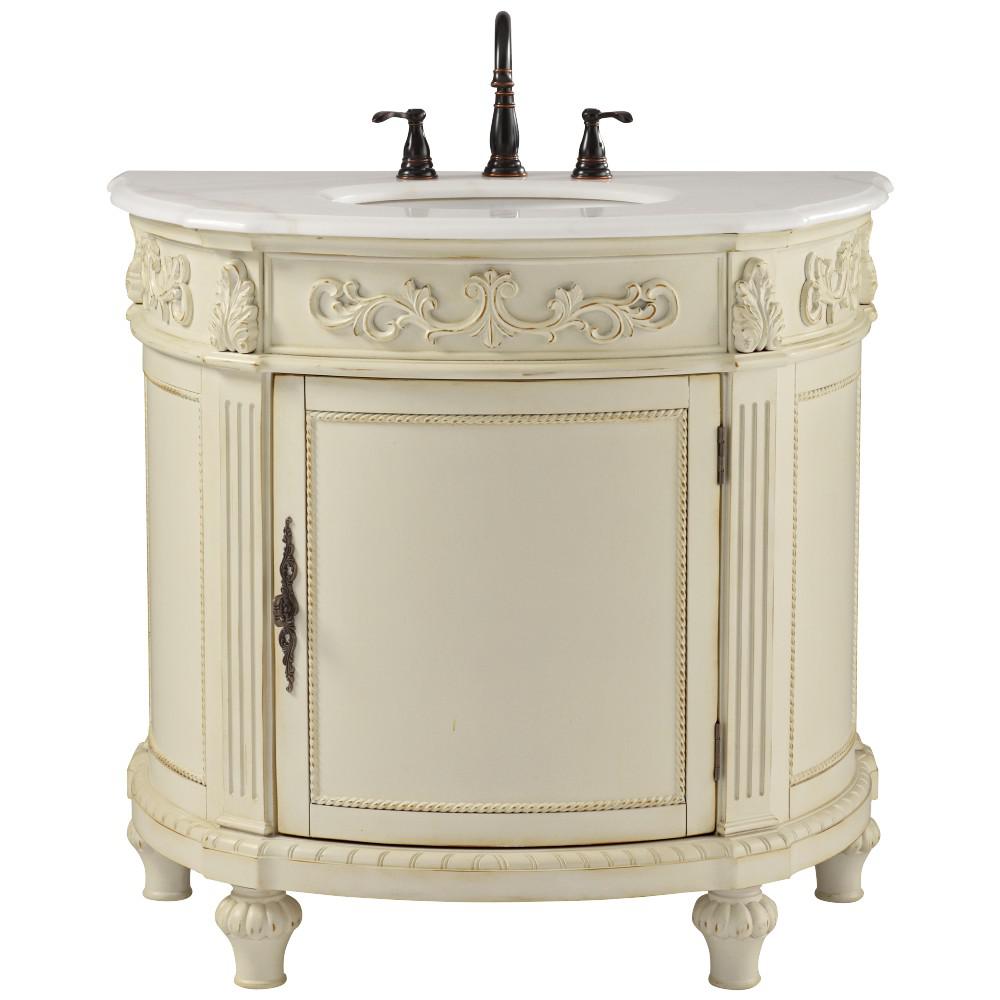 Home Decorators Collection Chelsea 37 In W Bath Vanity In Antique