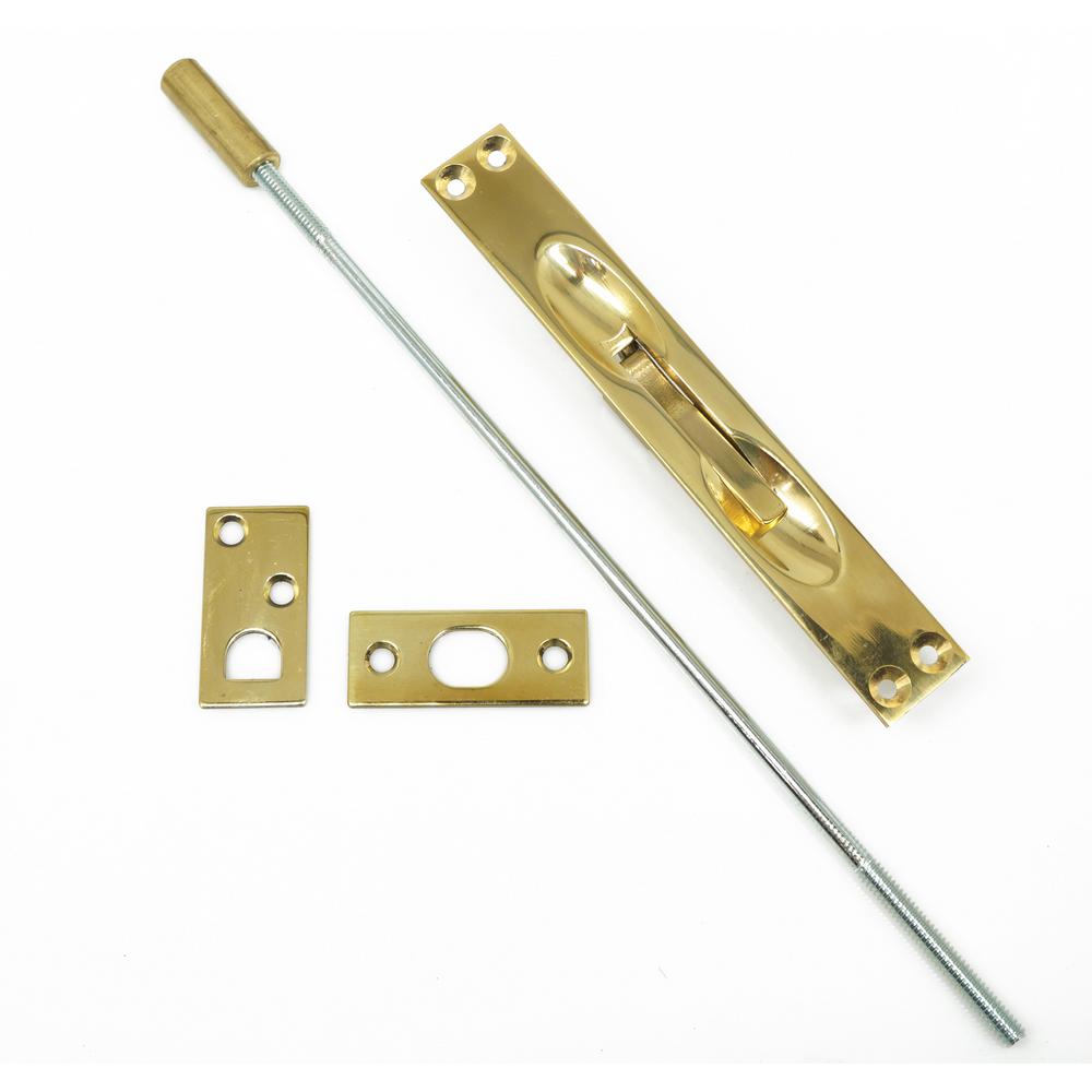 Solid Brass Extension Flush Bolt in Polished Brass No Lacquer-11020-3NL ...