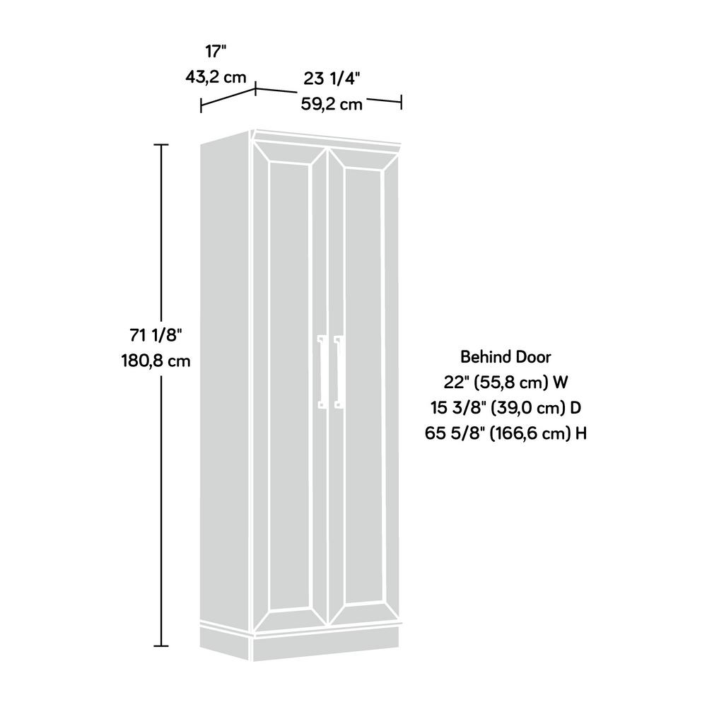 Sauder Homeplus 23 In Salt Oak Wide Storage Cabinet 422426 The