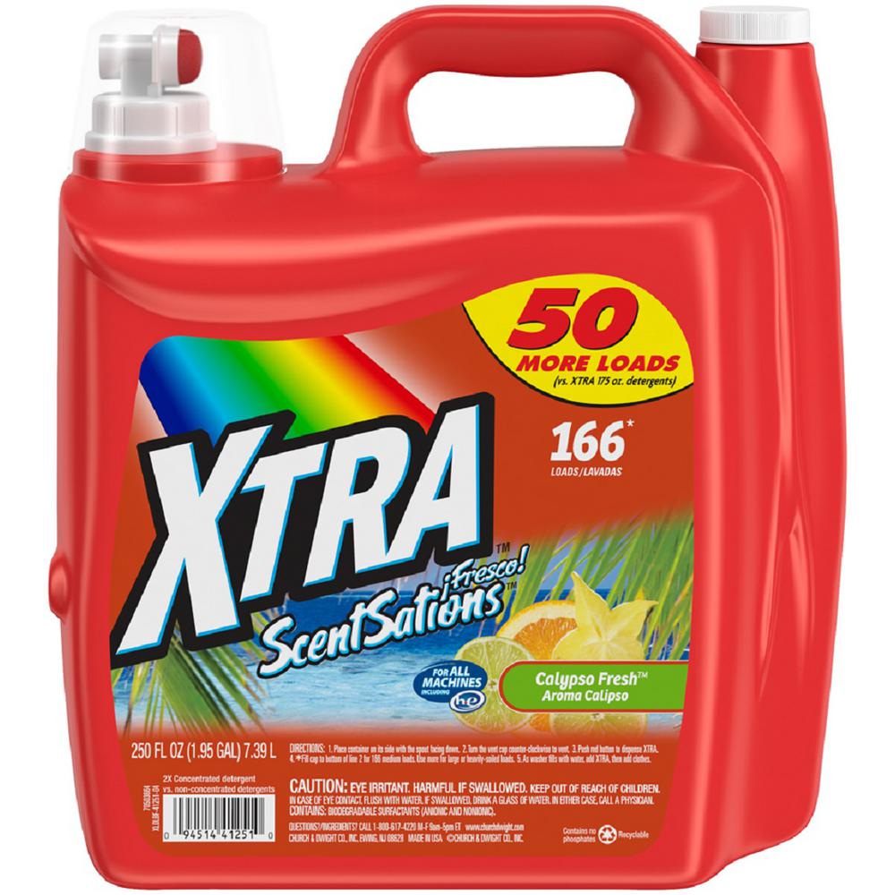 Xtra 250 oz. Calypso Fresh 2X Liquid Laundry Detergent41251 The Home