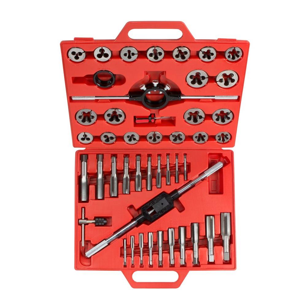 TEKTON Inch Tap and Die Set (45-Piece)-7560 - The Home Depot