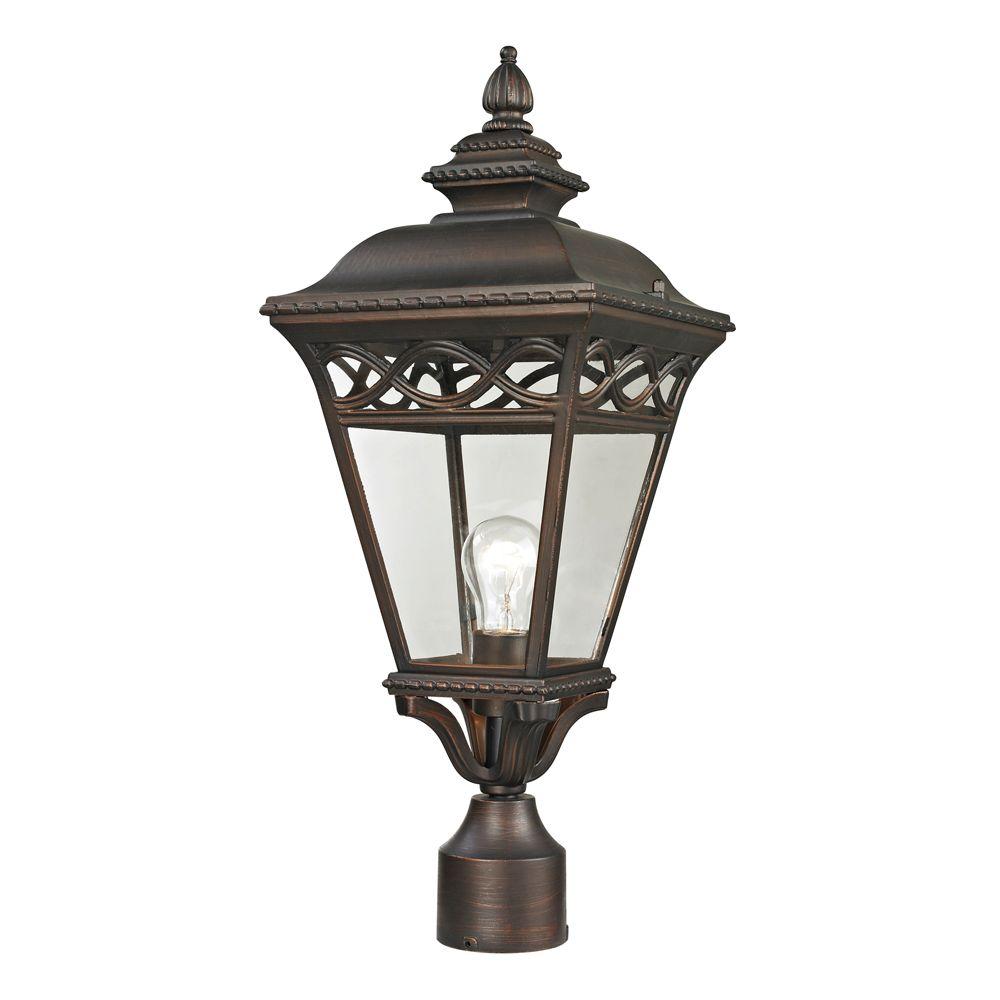 Titan Lighting Mendham 1Light Outdoor Hazelnut Bronze SconceTN50204