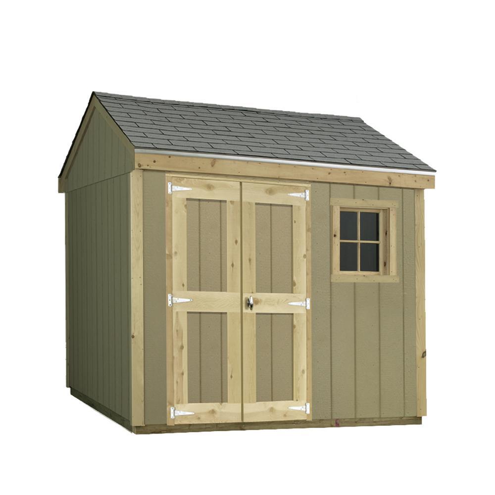 Sheds USA Installed HideA Way 8 ft. x 10 ft. Smart Siding ShedT0810HW
