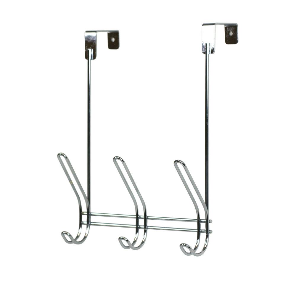 Home Basics Chrome 3 lbs. Over the Door Hook HangerDH00828 The Home