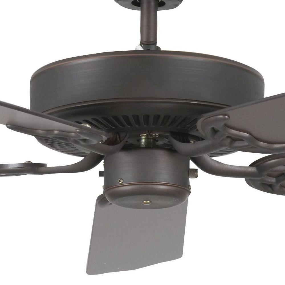 Radionic Hi Tech Homestead 52 In Oil Rubbed Bronze Ceiling Fan With 5 Blades