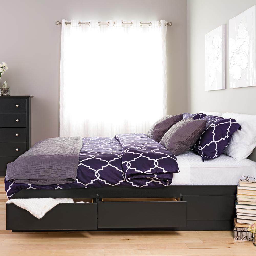 Prepac Sonoma King Wood Storage Bed Bbk 8400 K The Home Depot Prepac Sonoma King Wood Storage Bed