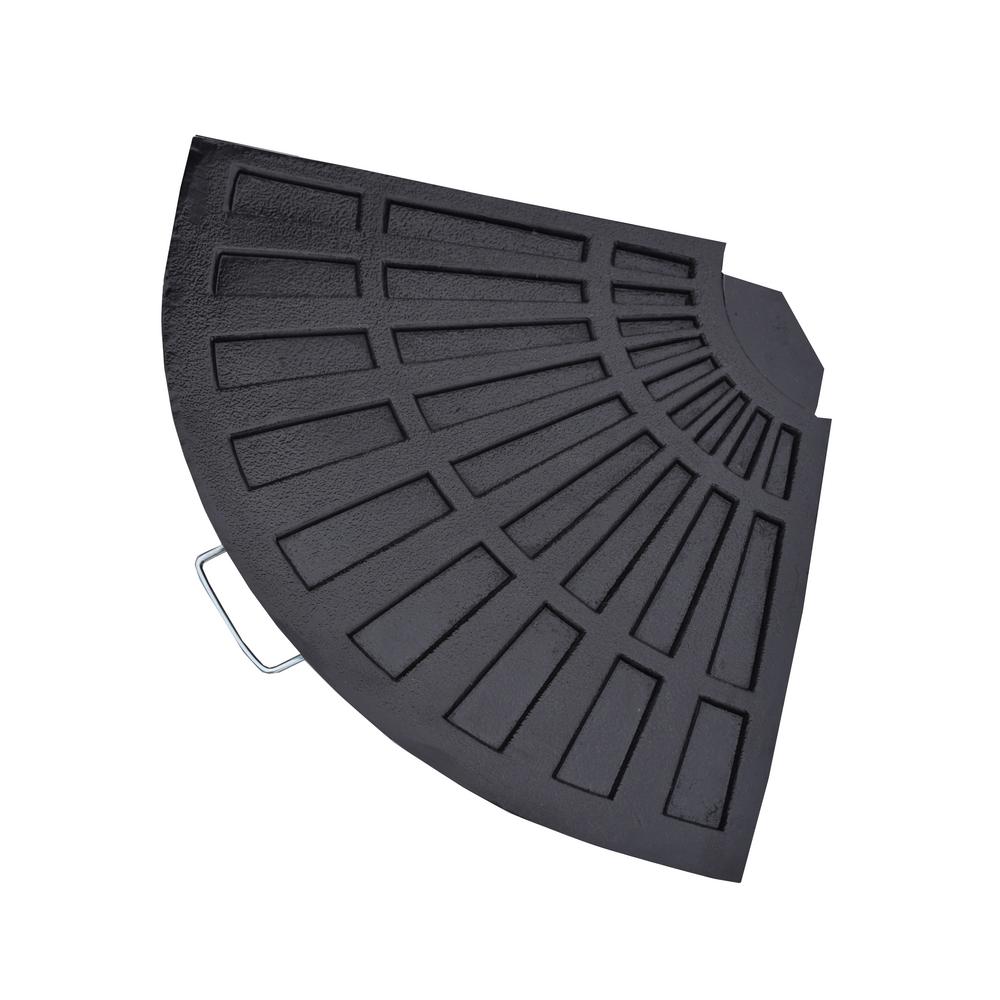 Cast Polyresin Rust Free Fan Shape Weight For Umbrella Stand