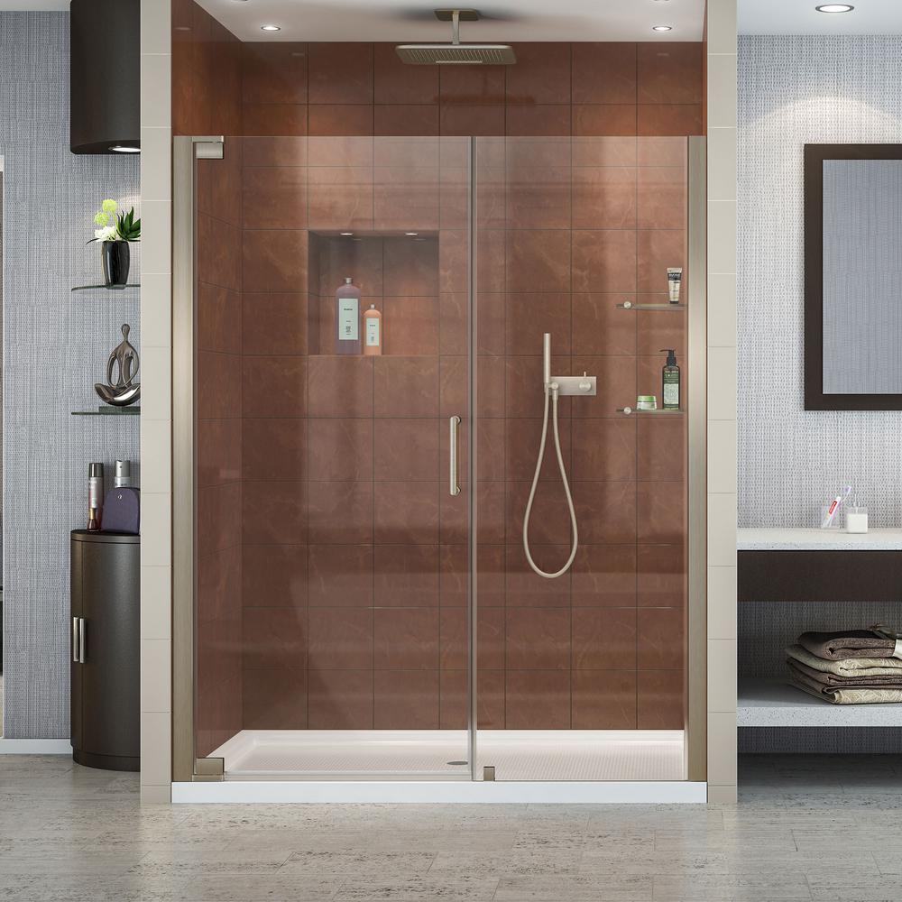 DreamLine Elegance 60 x 36 x 74.75 SemiFrameless Pivot Shower Door in