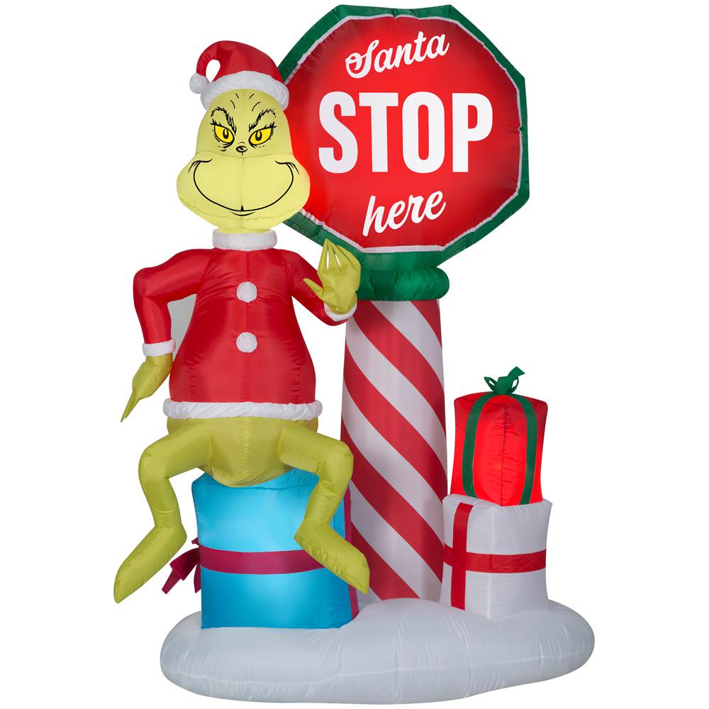 The Grinch Airblown Outdoor Christmas Decorations Christmas