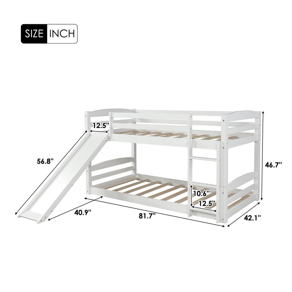 harper twin low loft bed