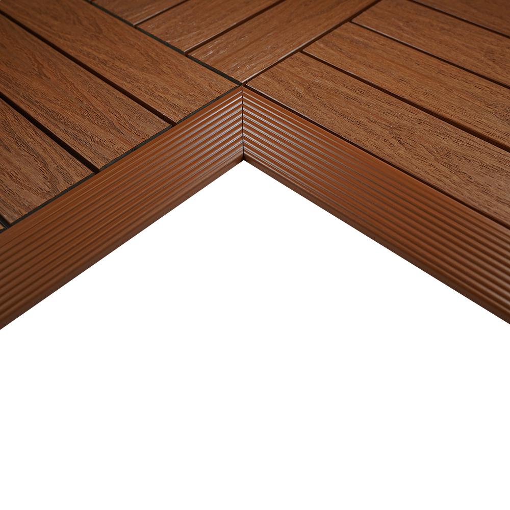 NewTechWood 1/6 Ft. X 1 Ft. Quick Deck Composite Deck Tile Outside ...