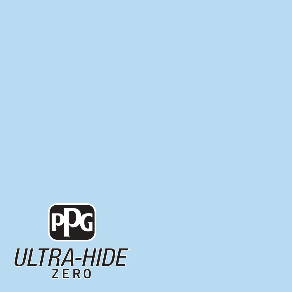 Ppg 1 Gal Hdpb55u Ultra Hide Zero Afton Blue Flat Interior Paint