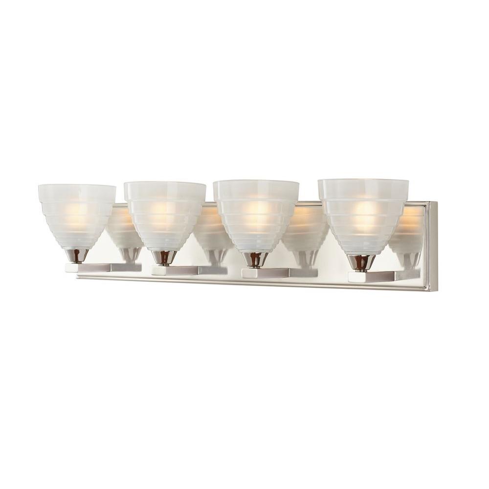  Home  Decorators  Collection  Bovoni 4 Light  Polished Nickel 