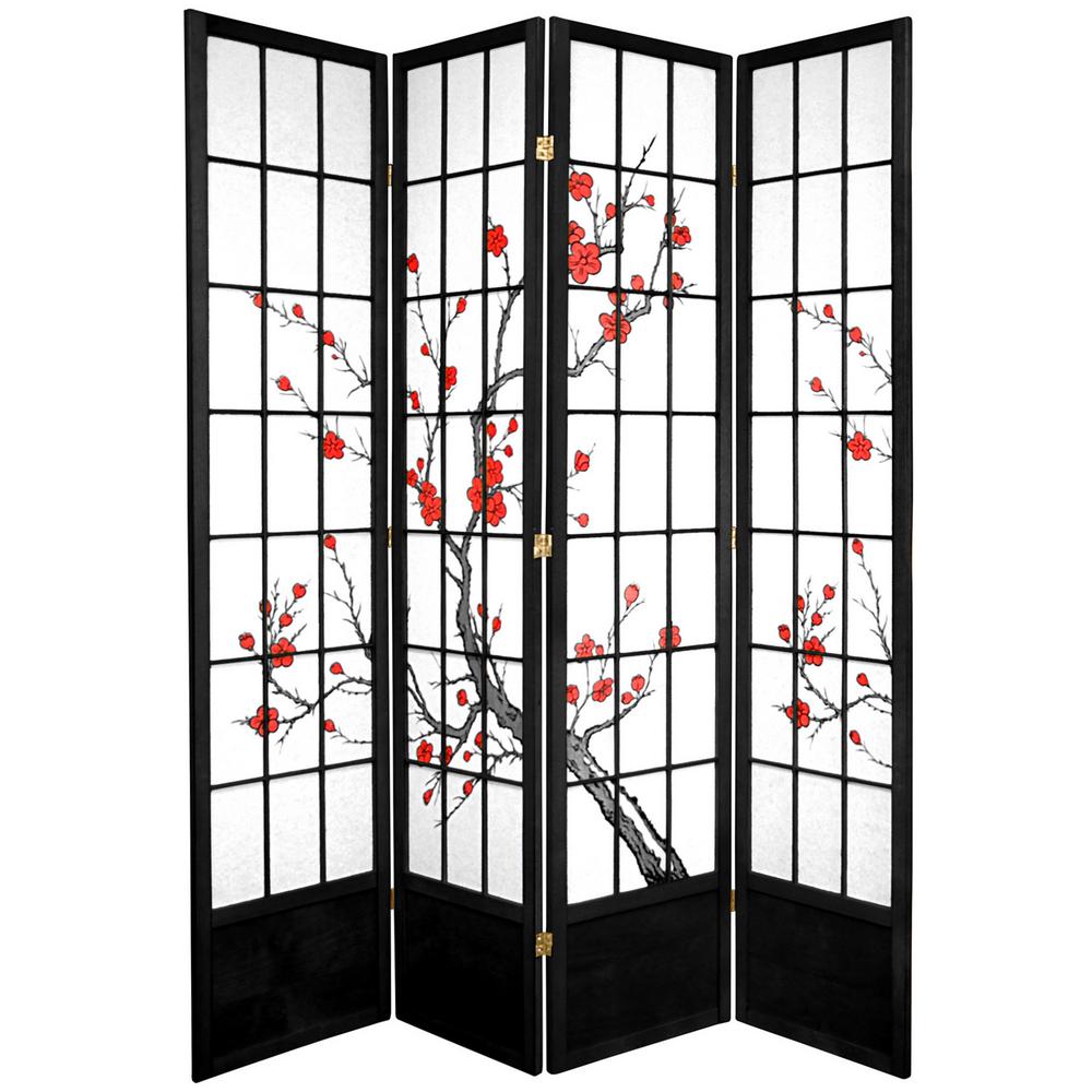 7 ft. Black 3Panel Room Divider84JUTEBLK The Home Depot