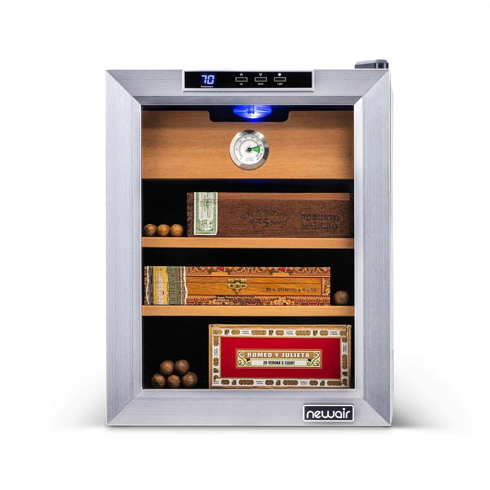 NewAir 250Count Cigar Humidor with Precision Temperature Control and HygrometerCC100 The