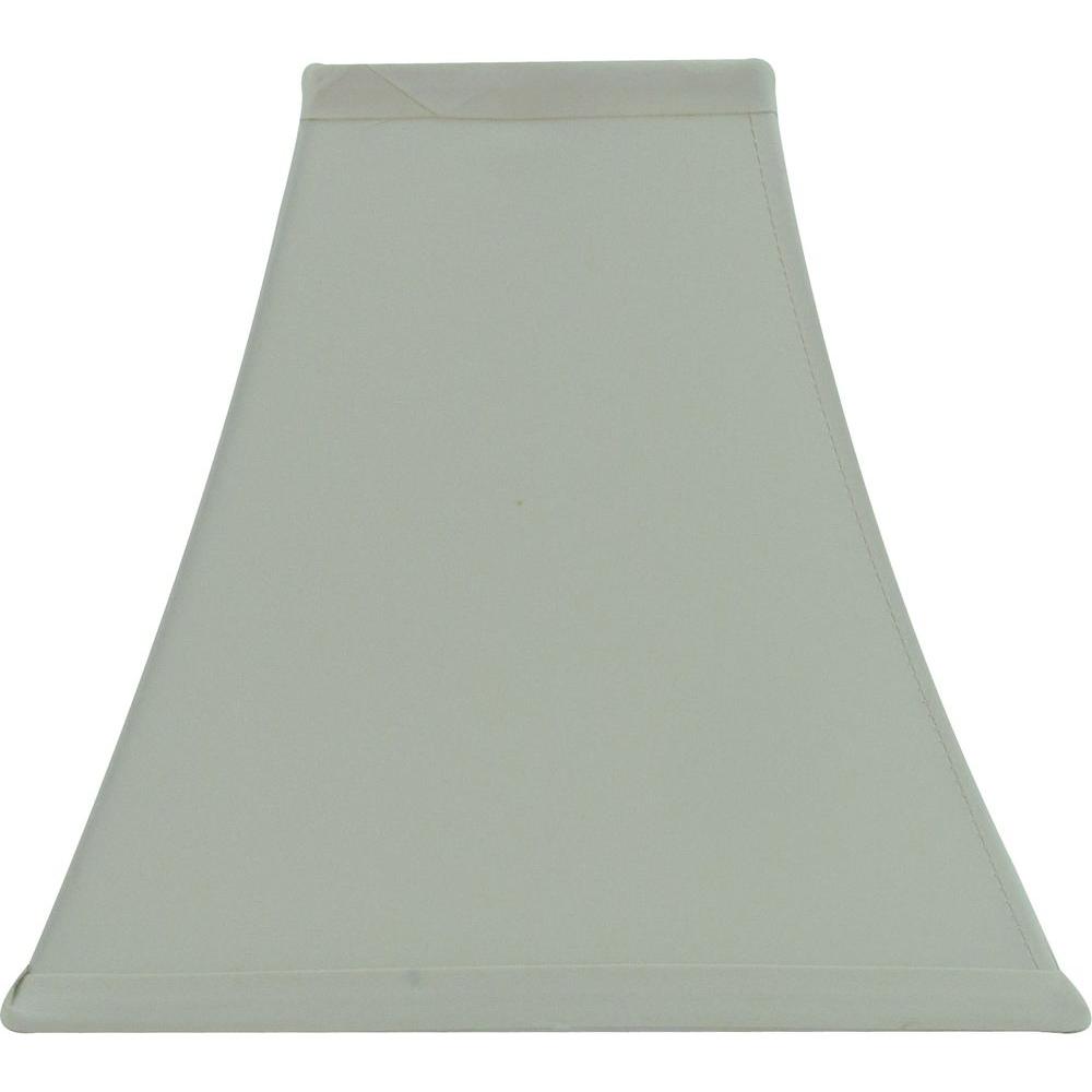 Hampton Bay Mix Match Ivory Square Bell Accent Lamp Shade 15376 Mix Match Ivory Square Bell Accent Lamp Shade