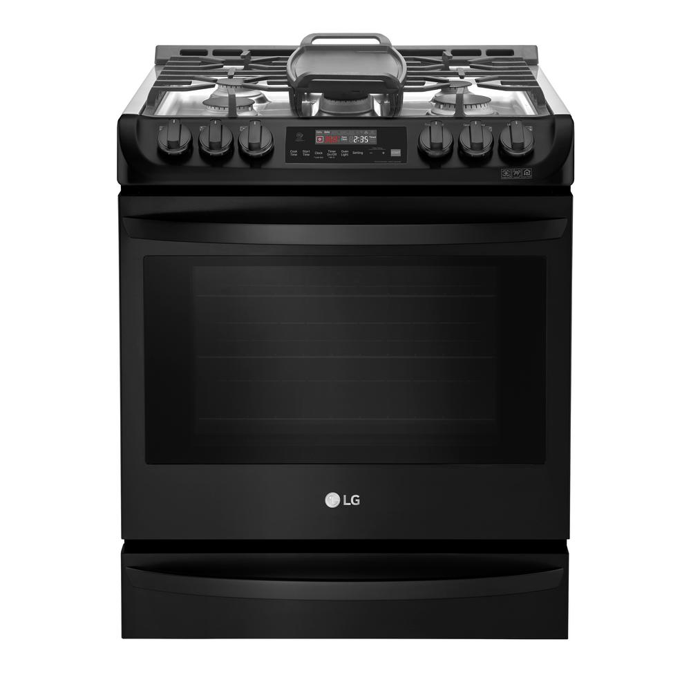 Lg Electronics 30 In 6 3 Cu Ft Smart Slide In Gas Range With