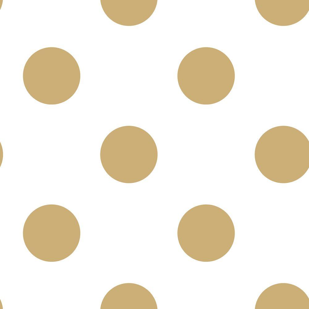 Graham & Brown White and Gold Dotty Removable Wallpaper ...