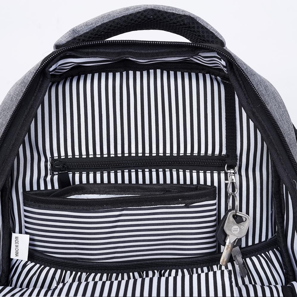 Happstuustoy Baby Nappy Changing Bag Portable Folding Crib Diaper Backpack Stroller Straps