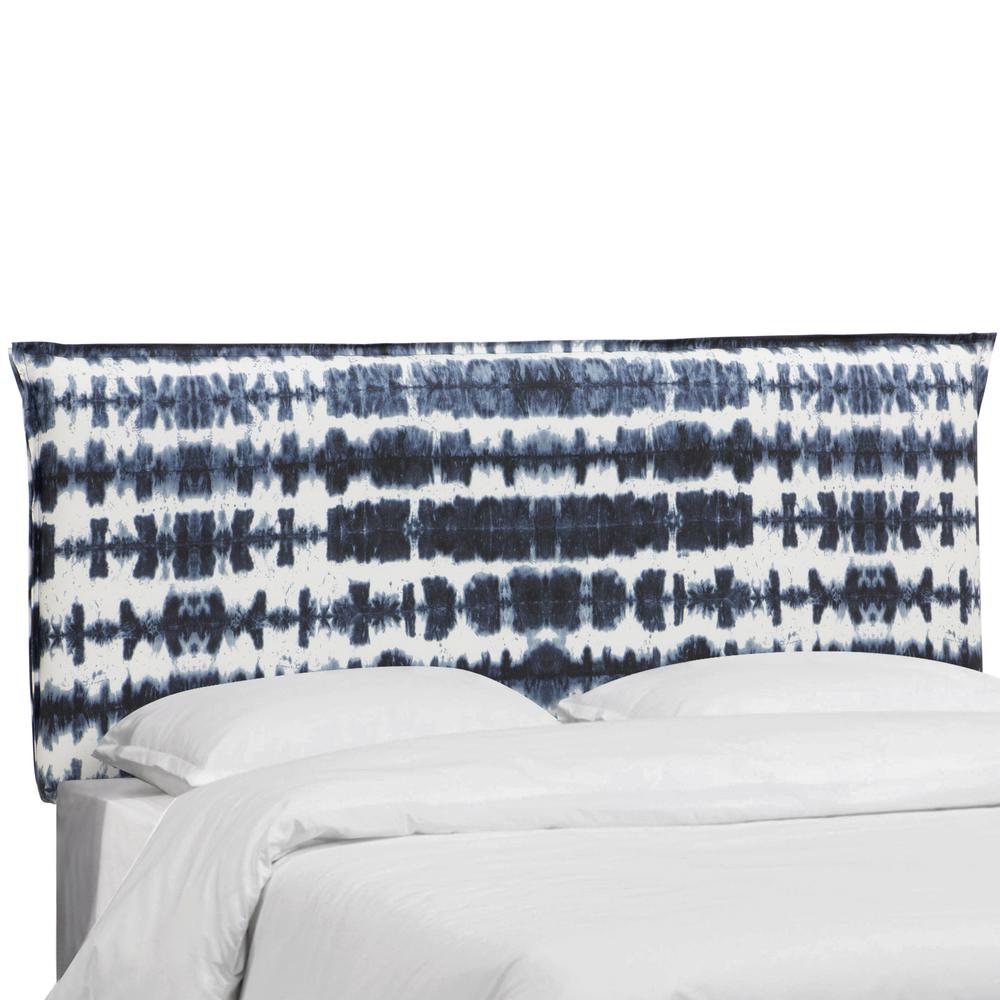 Skyline Furniture Obu Stripe Navy Twin French Seam Headboard Obu Stripe Navy Twin French Seam Headboard
