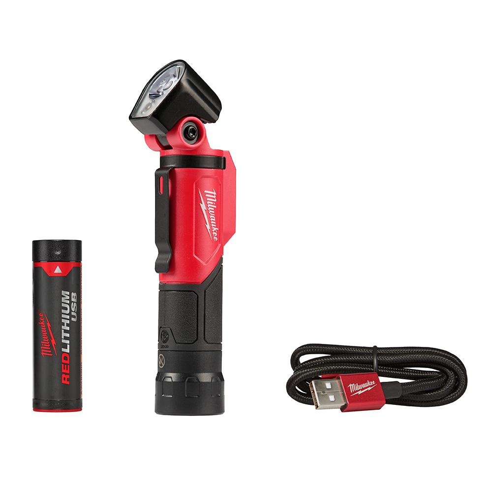 Rechargeable Milwaukee Flashlights Accessories 500 Lumen Led Pivoting Rechargeable Flashlight