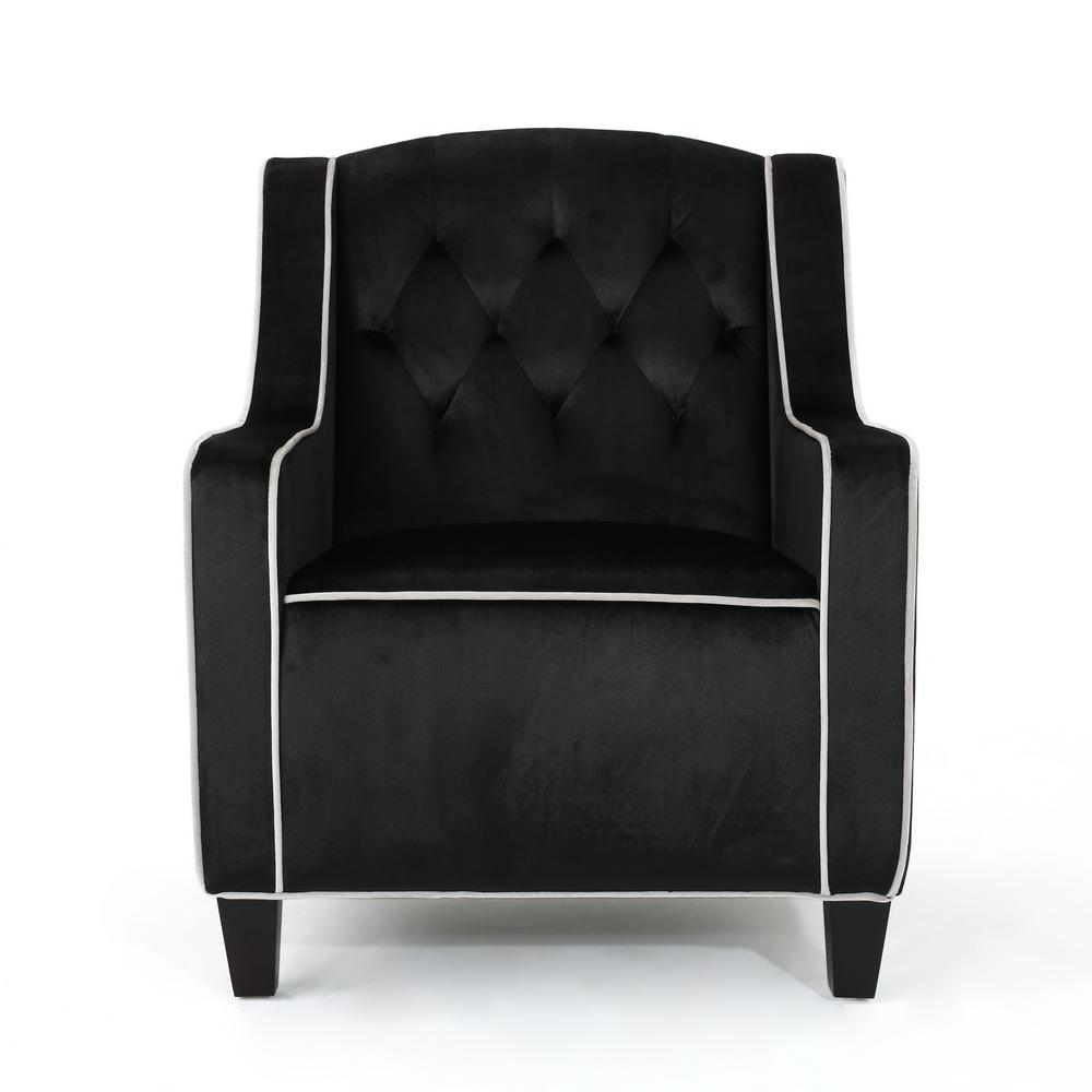 Classic Tufted Fabric Accent Chairs Chairs The