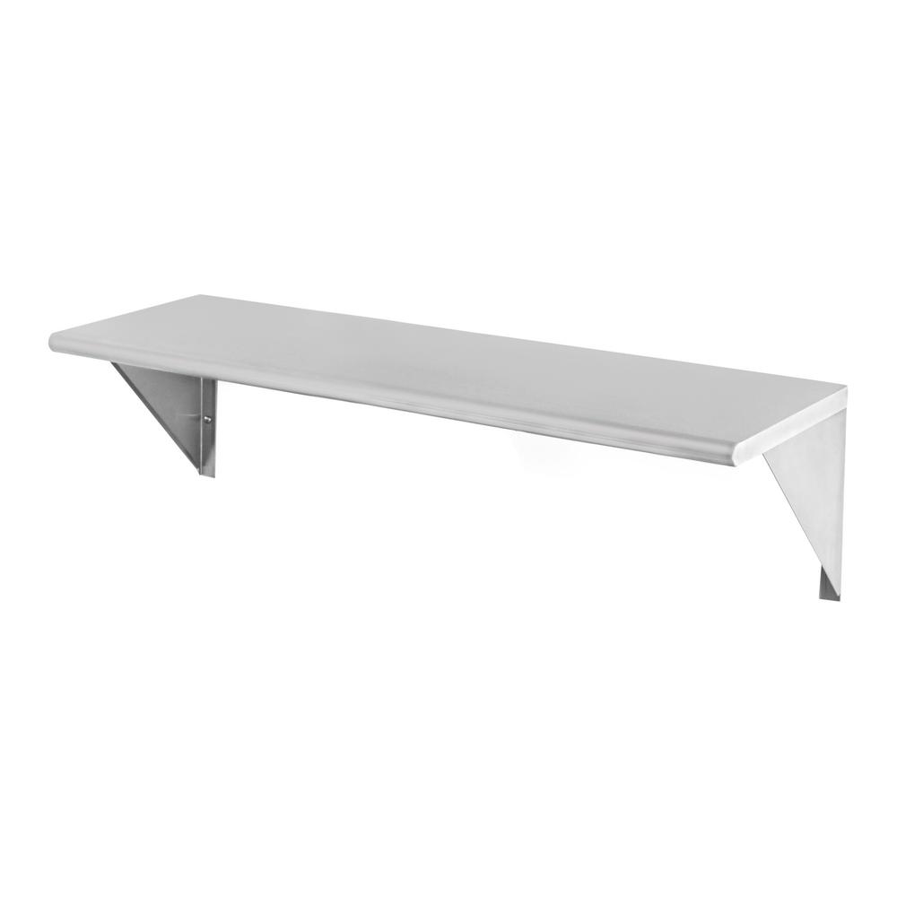 Seville Clics 36 In X 12 Solid Stainless Steel Commercial Solid Stainless Steel Commercial Floating Wall
