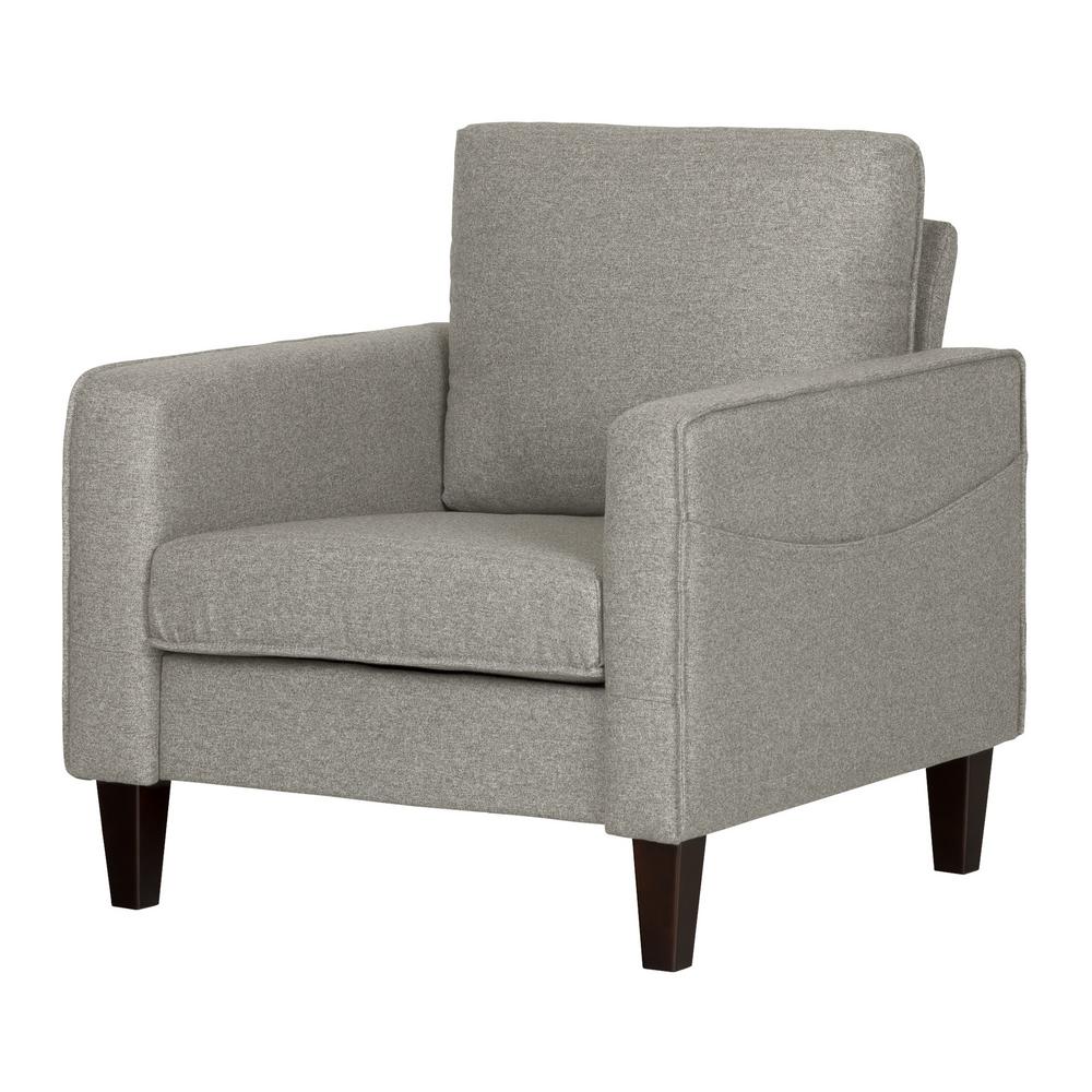 South Shore Liveit Cozy Gray Fog Sofa 100300 The Home Depot