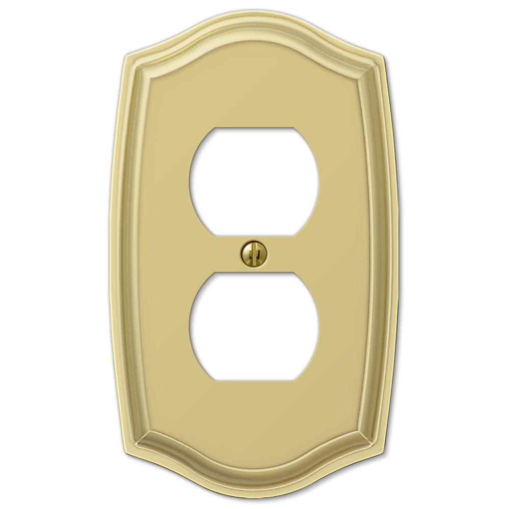 Amerelle Sonoma 1Duplex Wall Plate, Polished Brass159DBR The Home Depot