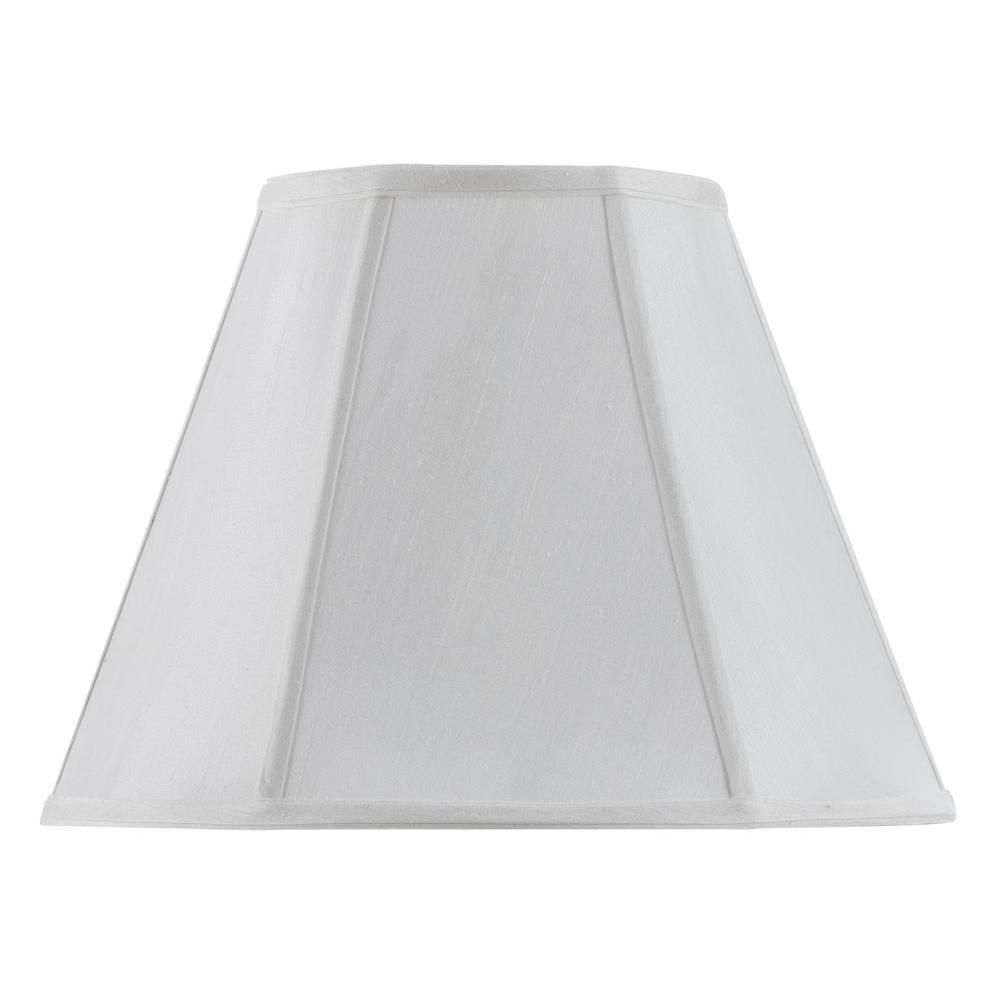 Cal Lighting 16 In White Vertical Piped Basic Empire Lamp Shade
