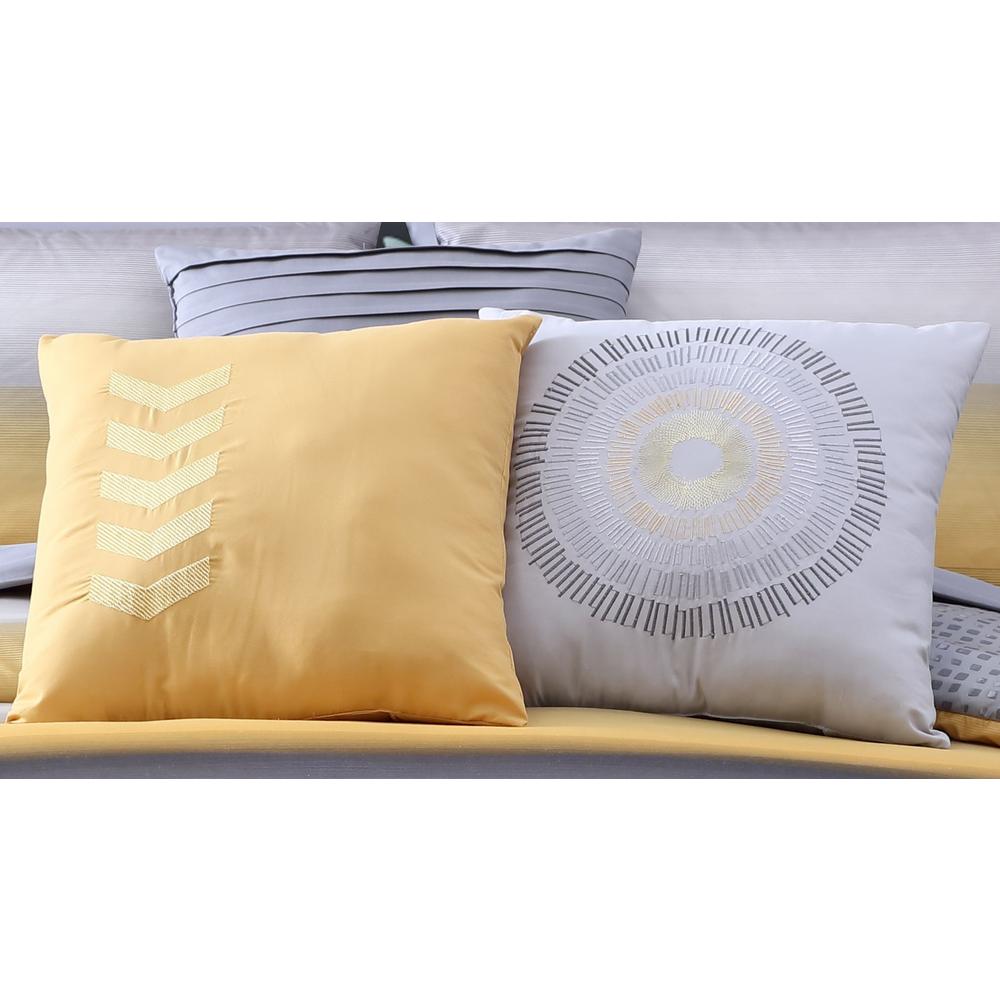 Avondale Manor Cypress 10 Piece Yellow Grey Queen Bed In A Bag Comforter Set Cyp10cquenghyg The Home Depot