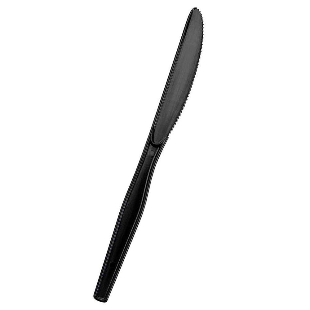 Dixie SmartStock Plastic Cutlery Dispenser Refill, Knives, Black, 40