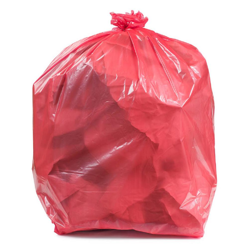 pink garbage bags