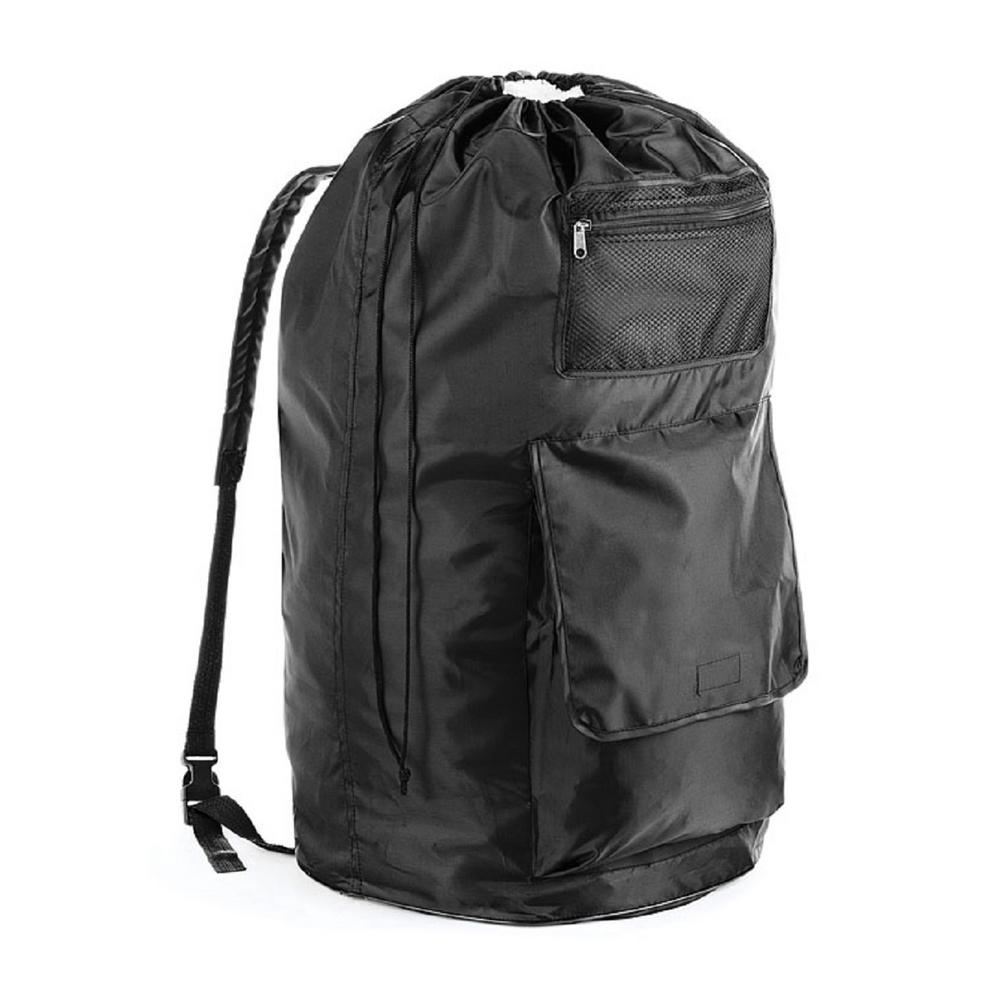 Whitmor Black Polyester Duraclean Laundry Backpack 6403 5126 Blk Whitmor Black Polyester Duraclean Laundry Backpack
