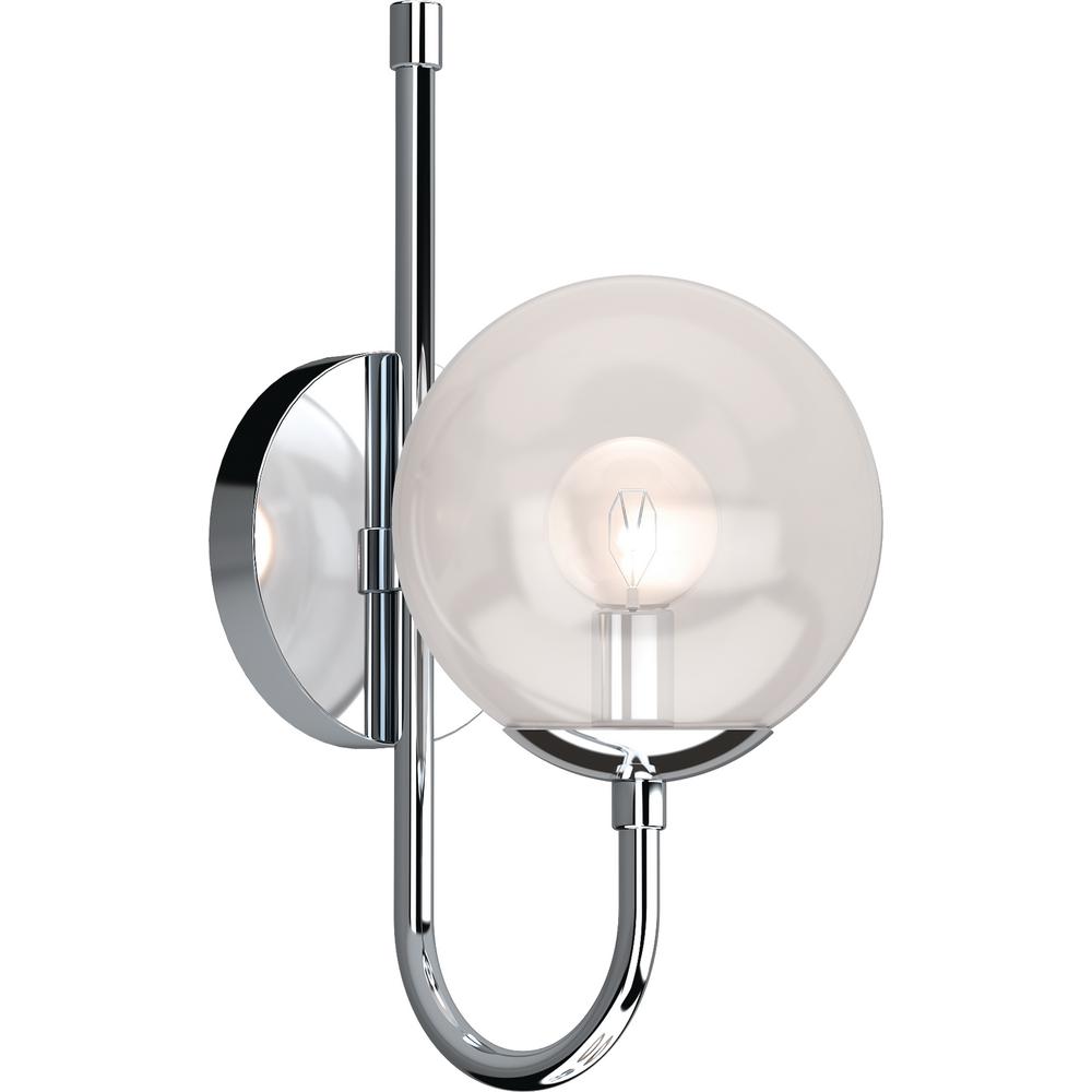 modern chrome wall sconce