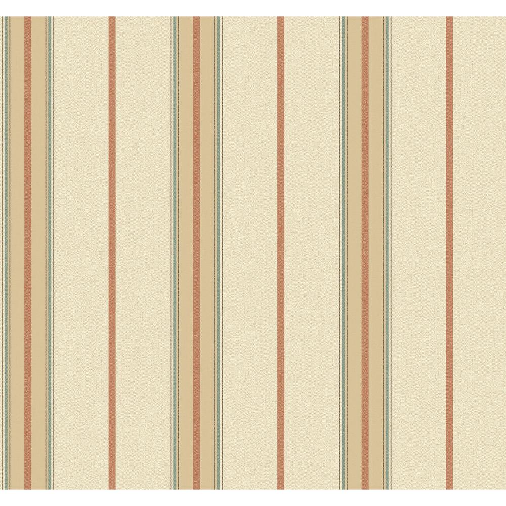 Beige/Bisque Stripes and Plaids Wallpaper Wallpaper & Borders