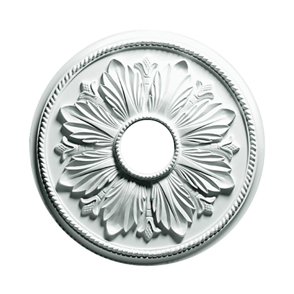 Focal Point 81026 26-Inch Lille Medallion 25 7//8-Inch by 25 7//8-Inch by 3 1//4-Inch Primed White