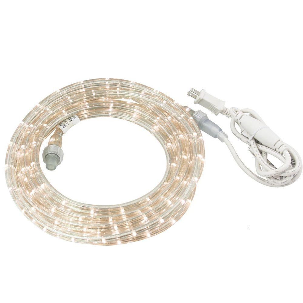 Led Rope Lights Outdoor Lighting The Home Depot Cool White Led Rope Light Kit