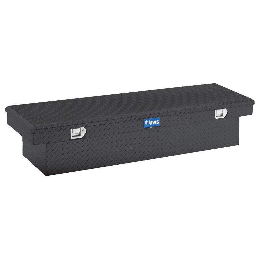 UWS 60 in. Aluminum Black Single Lid Crossover Tool Box-TBS-60-BLK ...