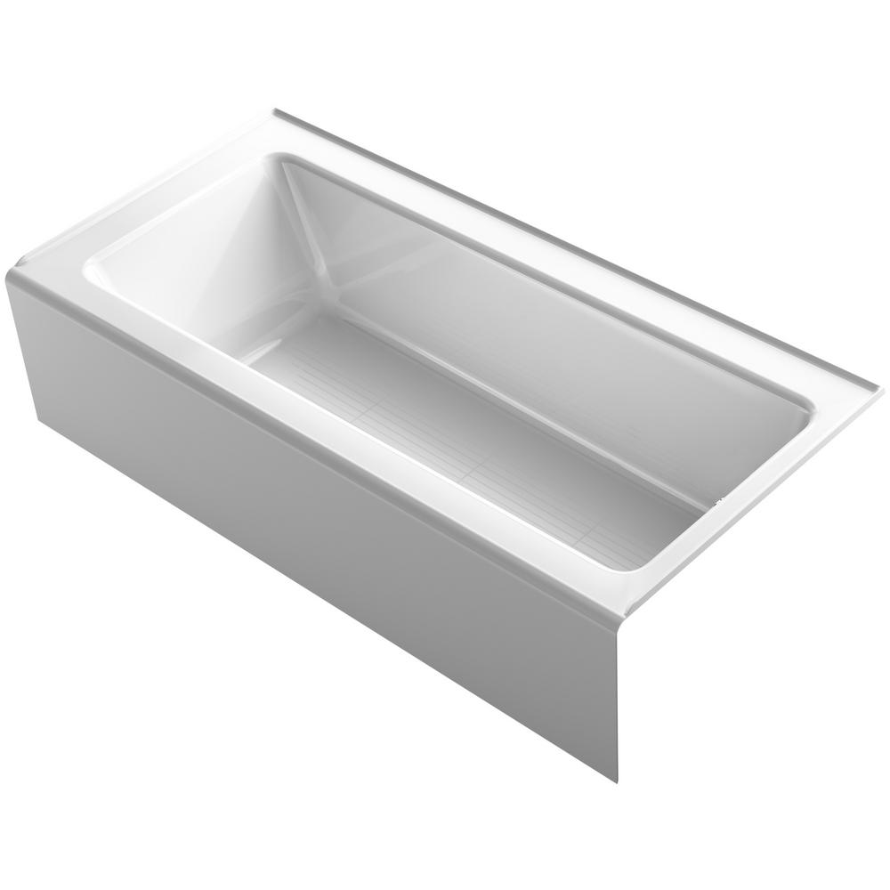 KOHLER Bellwether 66 in. Right Drain Rectangular Alcove Bathtub with