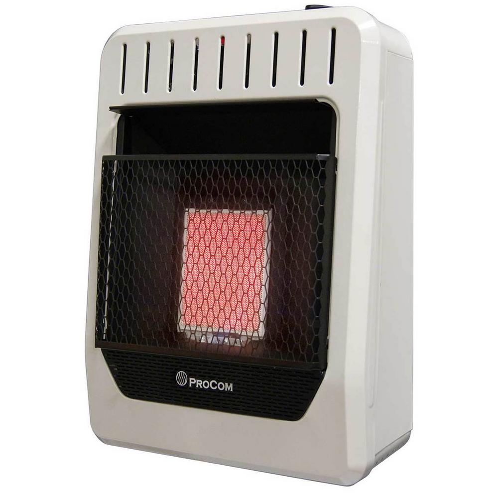 Heating 10000 BTU Ventless Dual Fuel Radiant Heater with