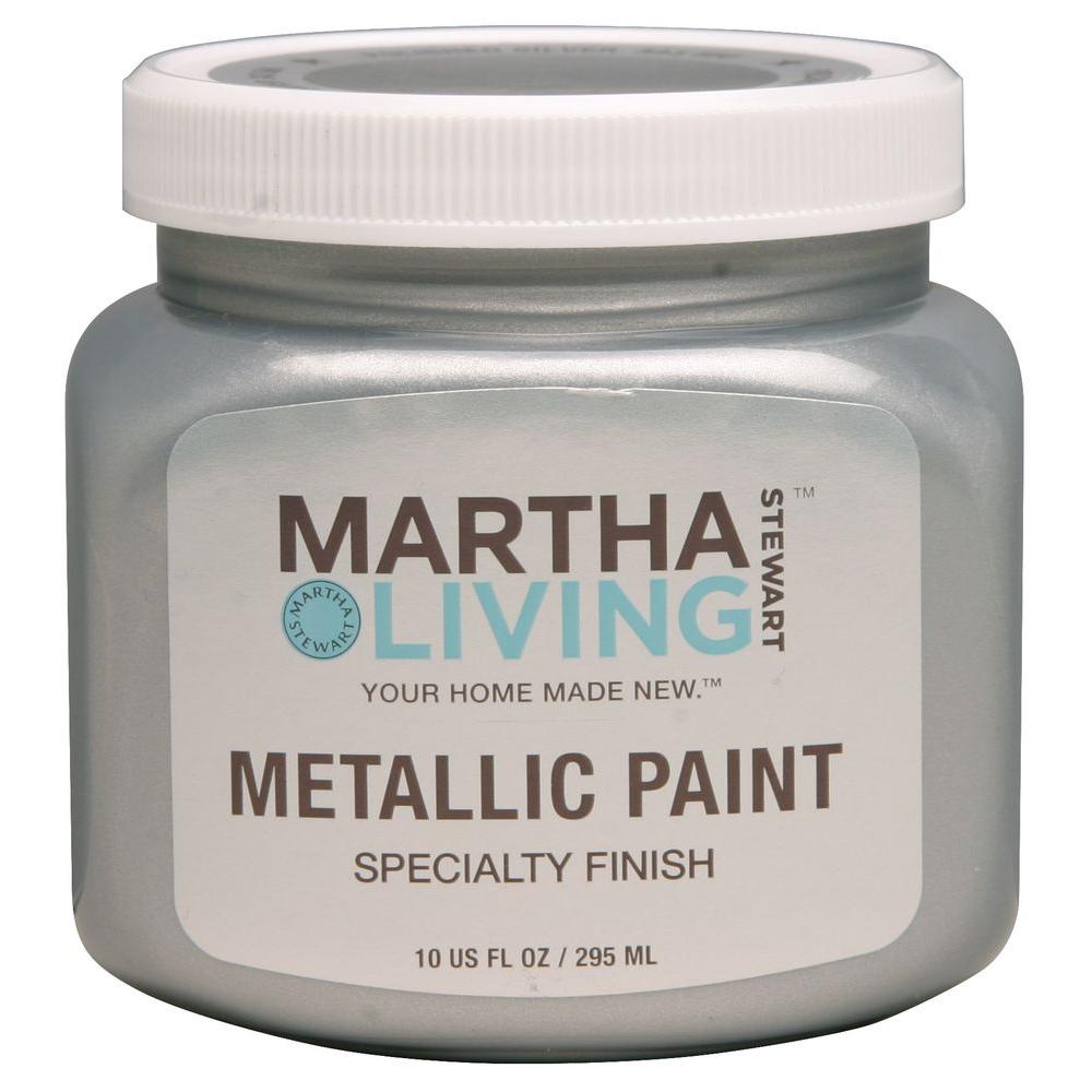 Martha Stewart Living 10-oz. Polished Silver Metallic Paint-259281