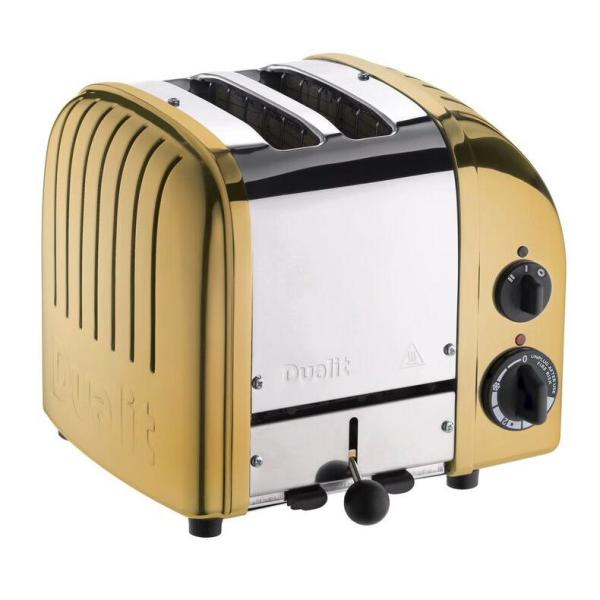 Dualit New Gen 2Slice Brass Wide Slot Toaster with Crumb Tray27441