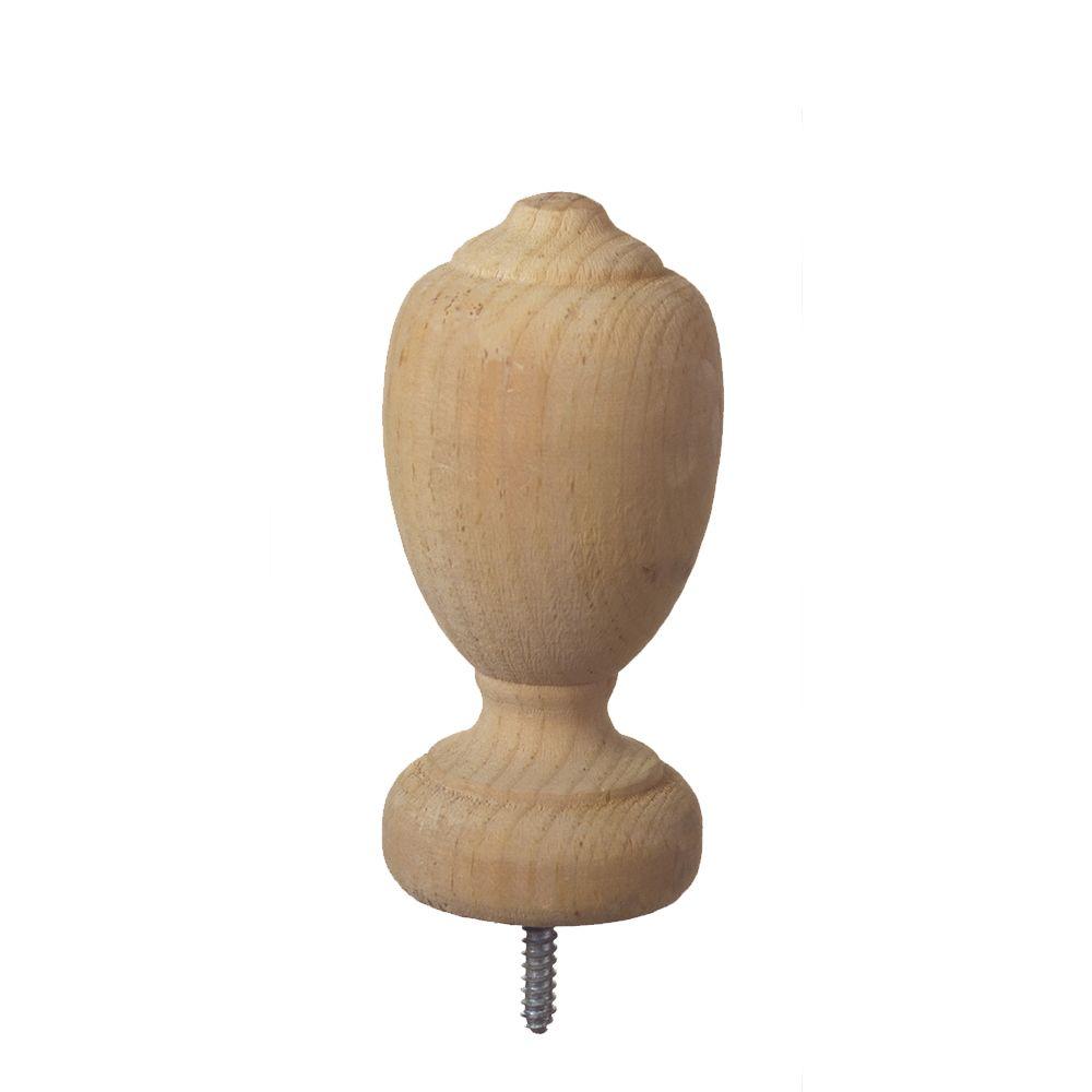 4 in. x 4 in. Traditional Wood Post Cap Finial (6Pack)189297 The