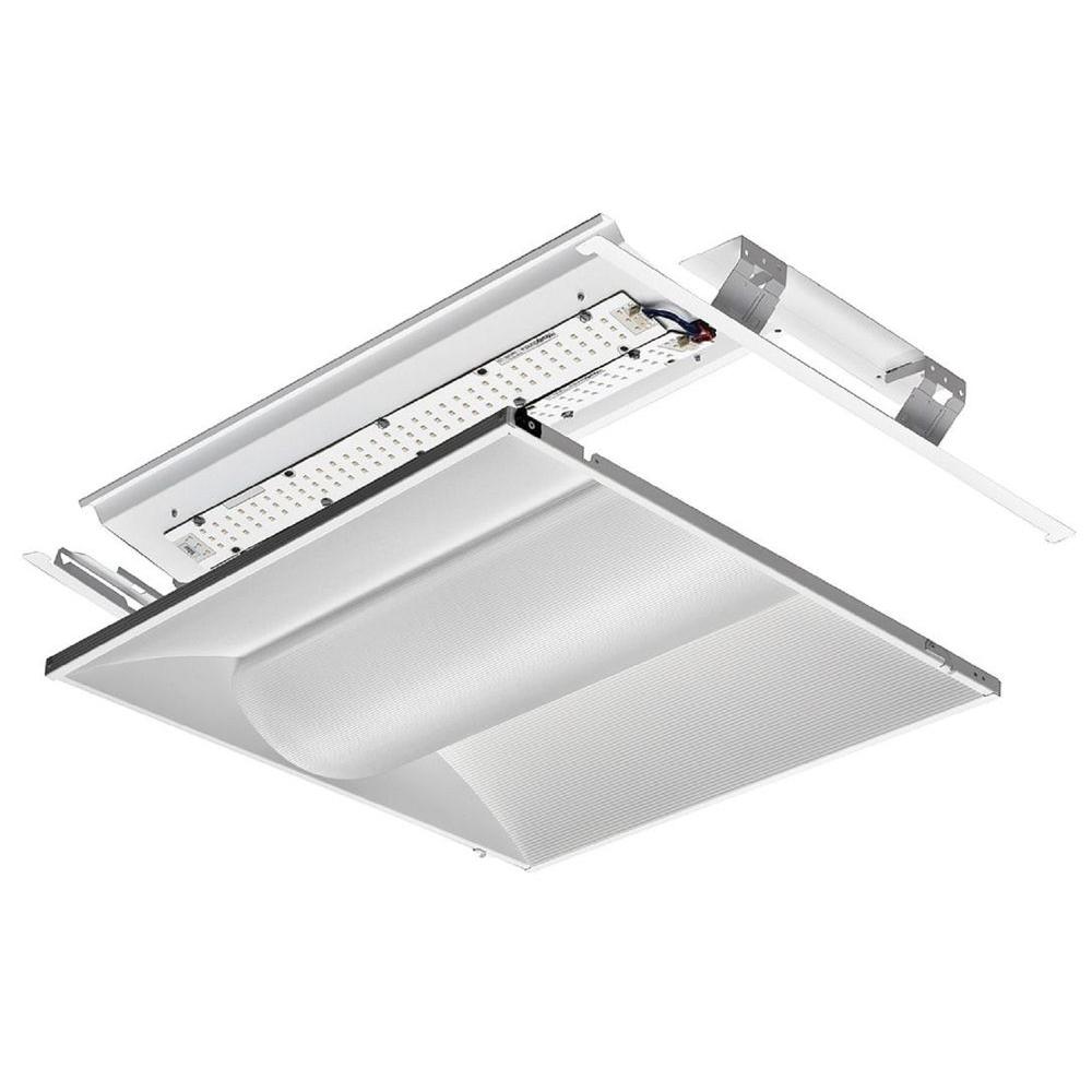 Troffer Integrated Led Troffers Commercial Lighting The Home 2 Ft X White Led Architectural Troffer Relight Kit