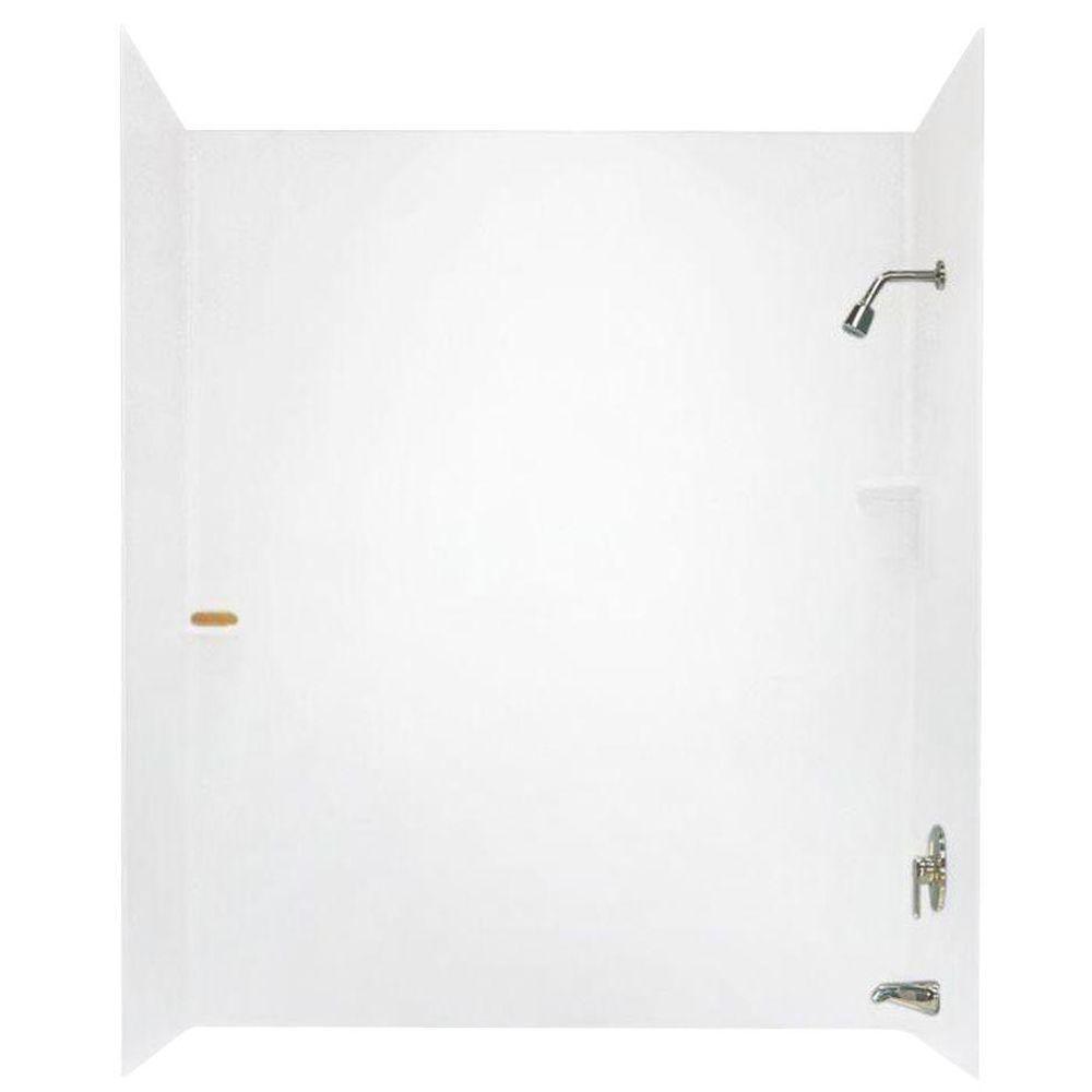 DreamLine QWALLTub 2832 in. D x 56 to 60 in. W x 60 in. H 4Piece