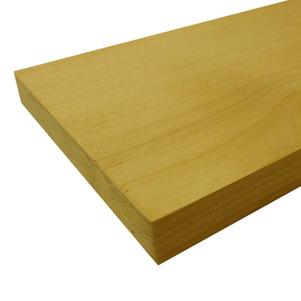Swaner Hardwood Alder Board Common 3 4 In X 1 1 2 In X R L Actual 0 75 In X 1 5 In X R L The Home Depot