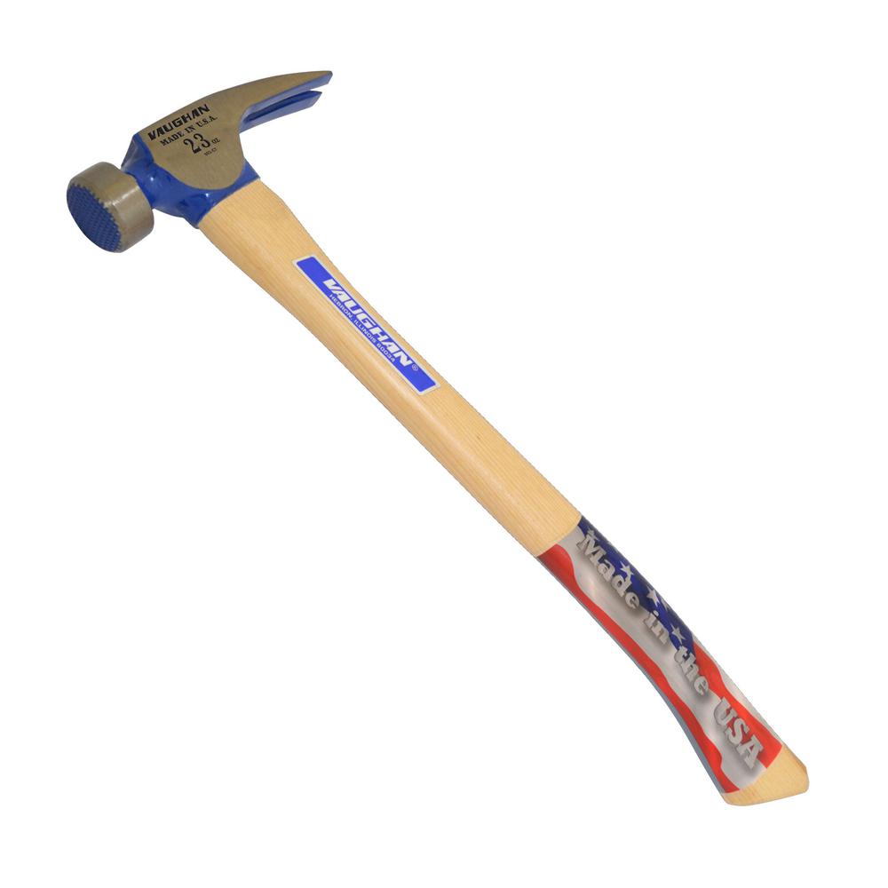 Stanley FatMax 22 Oz. Milled-Face Overstrike Framing Hammer with Hickory  Axe Handle