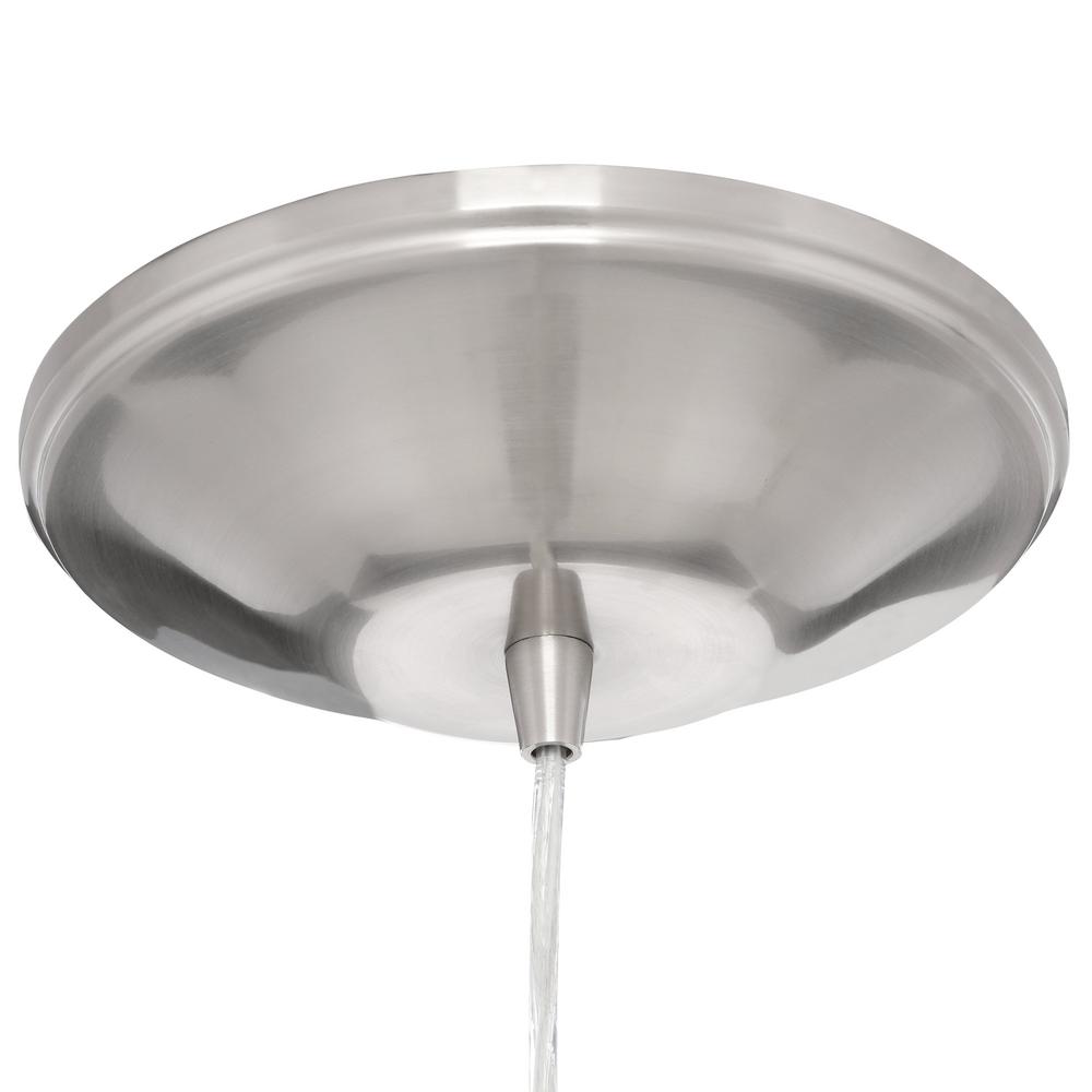 Worth Home S Instant Pendant 1 Light Recessed Converter Brushed Nickel Adapter Only Pan 1200h The Depot - Instant Pendant Light Socket Adapter